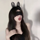 Camellia Peaches, lingerie sexy, renard, masque oculaire, oreilles de chat, bandeau, cloche, anneau de cou, ensemble trois pièces, les couples stimulent le jeu de rôles des rapports sexuels
