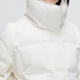 Bosideng (BOSIDENG) down jacket goose down women's lapel new national standard 90 velvet shopping mall fashion versatile same style slim jacket store manager recommended milk white diamond pattern jacquard 8958 XL 175/96A weight about 140-160Jin Jin equals 0.5 kg