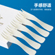 SHUANG YU disposable cake tableware 10 servings disposable cake plate fork birthday cake knife and fork set tray plate