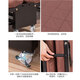 Ou Runzhe folding bed widened 75cm thickened sponge Multi-stage backrest adjustment triple folding single nap bed Coffee color