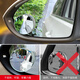 Fei Khaki Rearview Mirror Small Round Mirror Reverse Blind Spot Auxiliary Mirror for Automobile 360 ​​Degree Multifunctional Blind Spot Reflective Mirror Rainproof Borderless HD [2-piece package] 360 Degree Adjustable