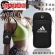 Wrist bag ad letter sports mobile phone arm bag for men and women summer running and cycling fitness armband Apple universal wrist bag waterproof black universal for Huawei mobile phones