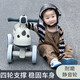 倍贝乐儿童平衡车1-3-6-12岁宝宝滑步车2-5岁小孩单车无脚踏四轮滑行车 棕色 (灯光音乐+静音轮+马鞍座 儿童玩具车男女孩生日礼物