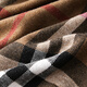 Mr. Guan Herbst und Winter High-End-Männer-Woll-Woll-Strickjacke Business Casual Classic Plaid gedruckter Reißverschluss Sweater 98126 Khaki 4xl