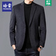 培蒙羊毛西装外套男士秋冬季2025新款高端毛呢单西礼服商务休闲西服男 216藏青色 185【161-175斤】