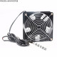 12 cm Kühllüfter 220 V Kabinett Chassis Abgaslüfter Rauch kleiner Lüfter 12038AC AC -Lüfter Single Lüfter + 1 Eisennetz