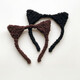 Korean hair accessories cute cat headband plush sweet cat ears hair accessories face wash hairband headband headband black cat ears headband