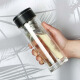 Shuanghan glass cup double-layer business office car water cup men's high-end tea cup SH-7027 SH-7051 300ml