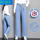 Ran yilan Summer Girls Pantals Girls Étudiants d'été Sumy High School Junior High School Étudiants pour femmes Vêtements larges Lignes coréens Junior High School Students Lignes larges 9856 Bleu clair de haute qualité xl 96-105Jin [Jin est égal à 0,5 kg]