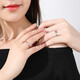 MZMZ platinum couple ring women's pt950 morning and evening love marriage proposal ring Chinese Valentine's Day gift for girlfriend Light luxury model - single men's ring/women's ring (remarks) size adjustable (no engraving)