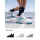 Anta Lingji basketball shoes men's practical trend contrasting color basketball shoes basketball shoes practical combat boots Anta white/chloro blue/baby powder-3 8 (men's 41)