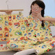
Youshifei KT cat pajamas for women in summer short-sleeved trousers three-piece cardigan loose cotton cute thin style student home 14134# Duo Pin Kulomi [Three-piece set] 2XL (135-155Jin [Jin equals 0.5 kg])