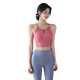 Jincheng Sports Bra Beauty Back Shockproof Running Yoga Wear Vest Sexy Temperament Pilates Training Fitness Bra Summer Peach Pink Fixed One-Cup GF635 M (Recommended 100-115Jin Jin equals 0.5kg)