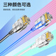 Shanze Category 6 Super network cable thin wire CAT6A pure copper 10G finished connecting line home computer broadband compatible Gigabit network jumper 8 meters white SZB-3080