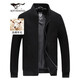 Seven Wolf Jacket Men's Spring Woolen Jacket Men's Wool Warm Business Windproof Jacket Single Jacket Men's Top 001 (Black)-1999 Model 180/96A (XXL)