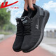 Chaussures masculines Jetram pour le printemps et l'été Breatte Chaussures décontractées pour hommes Hollow Mesh Net Running Chaussures Soft Sole Running Resistant Tous Sports Chaussures Sports Yt-All Black (6175) Men 42