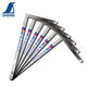 
SHINWA Affinity Determination Stainless Steel Crank Ruler Small Polished Matte Crank Ruler Painted Black White Gold Red Right Angle Ruler 12101 Polished 105cm Front and Back Together
