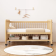 BONLEDI CIRCLE DE BÉCHE FULLE MULTIFUNCTION ÉPLICATION DU METRARME SUPPLÉMENTAIRE MOBILE LIT BÉBÉ BÉBÉ RAPPIERNAINALATIVE COMPRIQUE DE LIEU SÉPLICATION SÉPLICATIQUE + 6 cm Matelas [Coconut Brown * Latex] Longueur 130 cm de large 70 cm (réglable en hauteur)