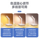 Aleleke all-in-one folding smart voice desk lamp socket USB + power strip two-in-one 180 folding dimming, bedside/desk/office lighting charging butler