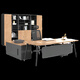 Mexueer Office Desk Chair Kombination