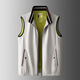 Gu Qian Chaqueta de chaleco para hombres de alta calidad Spring and Autumn Business Vest Vest de lujo Chaleco de lujo Bloqueo de color Mensilización Ejecutivo Clip Dark Blue XL