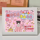 
He Jiagongdiy handmade diamond painting cartoon diamond painting full diamond sticker to give girlfriend bestie gift girl heart 7029+ canvas + diamond + tools + photo frame