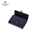 Sheridan Sheraton Kartenbeutel, modische Top-Layer-Kowide, lange Multi-Karten-Gutschein-Brieftasche, große Kapazitätsmodik-Clip-Kartenabdeckung, Blau