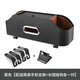 Car storage box multi-functional car back seat storage box hook water cup storage box interior tissue box decoration chair back multi-functional storage box Volcano red