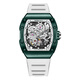 
BONEST GATTI watch German fully automatic hollow mechanical watch waterproof luminous light luxury wine barrel birthday gift gift for boyfriend watch BG9905 renewal green