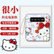 沃云长kitty猫可爱大容量20000毫安充电宝适用于苹果安卓小米迷你超薄小巧自带线便携快充宿舍专用可定制 D01款白1390 20000毫安