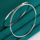 CEENIU Fat Donglai's same style pt950 platinum large hoop earrings platinum earrings for men and women, large and small, round, the middle circle is about 35-40 mm wide