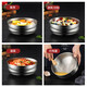 Maxcook 304 stainless steel bowl thickened large soup bowl double-layer insulated tableware noodle bowl 20CM MCWA745