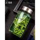 Copa de vidrio Sino Copa de agua Anti-Crack Doble Capa de una sola capa Portable Gran capacidad Taza Taza Auto para hombres con filtro 6190 oso actualizado (con filtro 280 ml
