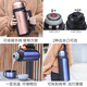 
Lock Lock Thermal Pot Outdoor Travel Pot Car Portable Large Capacity Thermal Pot kettle 1L1.5L1.8L lhc1413 Gold-1.8L With Strap 14132L