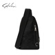 Satchi Sachi Bolso de pecho Bolso de hombros de moda para hombres adolescentes Crossbody Bag Ax12189-9h Black-Ax12189-9h