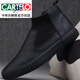 
CARTELO men's shoes leather shoes autumn casual high top flap plus velvet cotton shoes winter shoes 2025 new men's Martin boots all black 9207 39