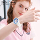 Zhenggang helloKitty Sanrio Katty Co-branded Watch Junior High School Students Elementary School Girls Children and Girls 897 Katty Cat-White Circle White Band