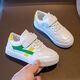 Little Hanlu Men and Girls Breathable Mesh Zapatos 2022 Nuevos zapatos blancos versátiles de verano Zapatos de malla Mesh Sports Shoes Student Shoes 686 White Leather Surface [Alta calidad] Tamaño 35 Tamaño interior Longitud 21 cm, una talla más pequeña