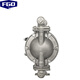 FGO pneumatic diaphragm pump high performance stainless steel 304+F46 EGQBY-15APF DN15 flow rate 2m3/h