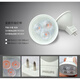 飞利浦(PHILIPS)LED灯杯12V低压射灯插脚MR16小灯泡高亮GU5.3光源 MR16灯杯 5W 黄光