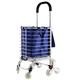Jinguluo KCjj-12 folding shopping trolley, supermarket grocery cart, stair climbing trolley, portable trailer, shopping cart, 8-wheel stair climbing cart, can be customized