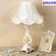 
XMSJ bedroom desk lamp bedside lamp European style pastoral retro classic American white living room study best friend wedding celebration 9928A Clivia golden lampshade button switch