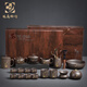 Langting Yafang purple sand tea set complete set of household kung fu teapot teacup tea ceremony tea boat tea set high-end gift box Zen Tao purple sand tea set gift box set