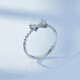 Mengjinyuan PT950 platinum ring fugitive princess bow open ring, birthday gift for girlfriend, about 2.1g