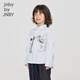 
jnby by JNBY Jiangnan cloth children's clothing autumn long sleeve cotton shirt cute concert pattern boys and girls children 1N7212640 983 blue black strips/grid 130 cm
