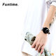 Funtime Watch Creative Trend Couple personnalisé Junior et Senior High School étudiant regarder des hommes et des femmes imperméables F9859 Snow Mountain White
