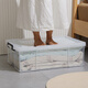 
Under-bed storage box Flat transparent plastic clothing finishing box Under-bed storage box Thickened low style right angle storage box 6630 flat model [44*30*16.5cm] Flat thickened right angle