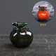 Good Kiln Persimmon tea pet ornaments that change color when exposed to water can be used to raise creative and cute tea toys, tea trays, tea ceremony tea accessories, color changing <Orange-Persimmon> Two good things come in pairs