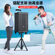 Ailang K52 square dance audio heavy bass home outdoor karaoke electric acoustic guitar folk singing instrument speaker performance Bluetooth trolley speaker with microphone 12 inches