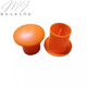 Sailoto steel bar mushroom cap head protective cover threaded steel bar wire head protective cap protective cover anti-rust anti-collision plug 1040 orange 1025 steel bar with 100 mushroom caps